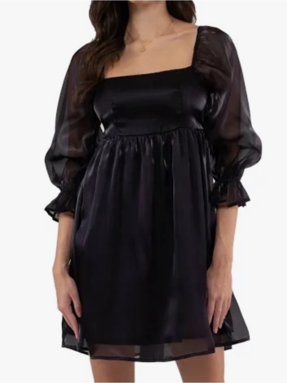 Blu Pepper Babydoll Dress - Picture 2 of 7